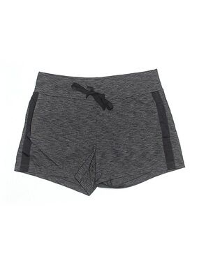 Athleta Size LT Charcoal Heather Active Shorts with Black Side Panels